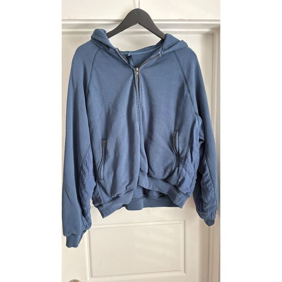 SKIMS Relaxed Terry Zip Up Hoodie Size M - Picture 2 of 4